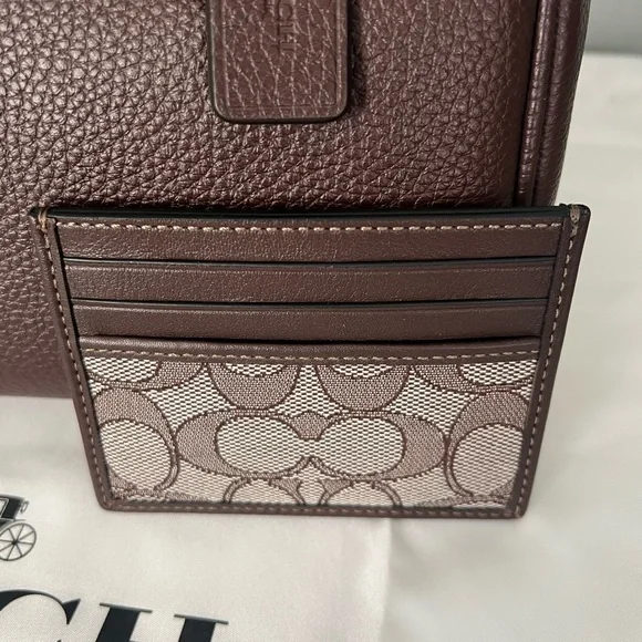 Coach Rowan Maple Satchel and ID card Holder - Picture 4 of 14